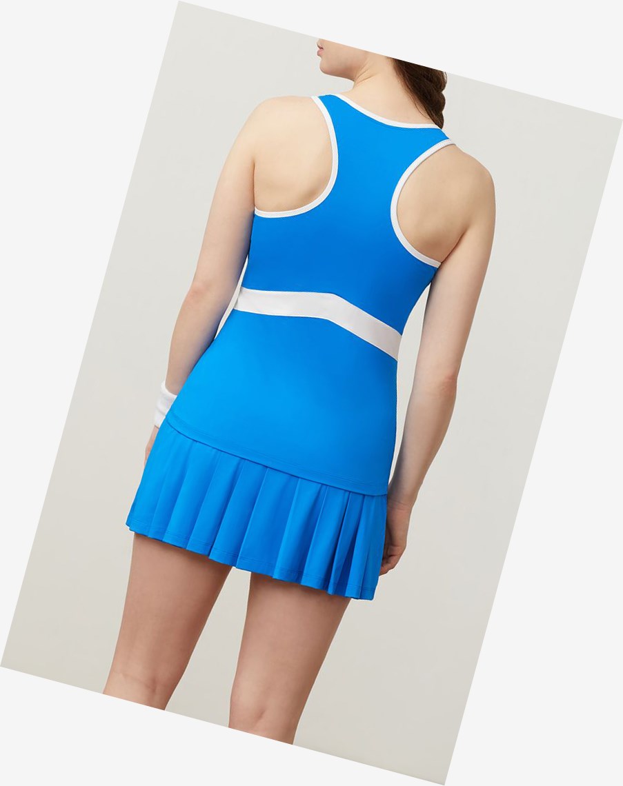 Fila Heritage Racerback Tank Eblu/Wht | 96PWCLZHJ