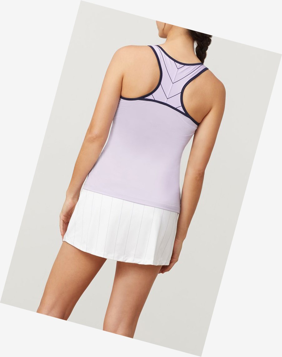 Fila Heritage Racerback Tank Plil/Navy | 58SKWMJAI