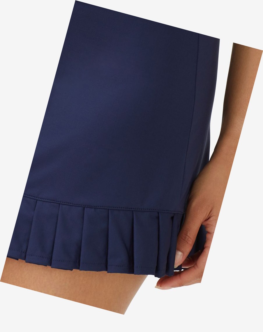 Fila Heritage Skort Azul Marino | 97OUAIJPY
