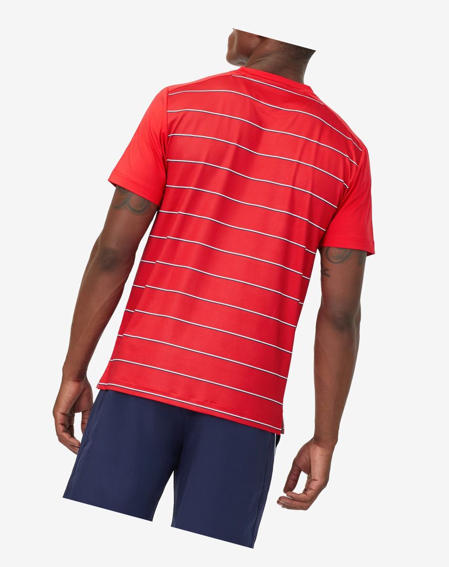 Fila Heritage Tenis A Rayas Crew Rojas Rayadas | 86OJQWMXZ