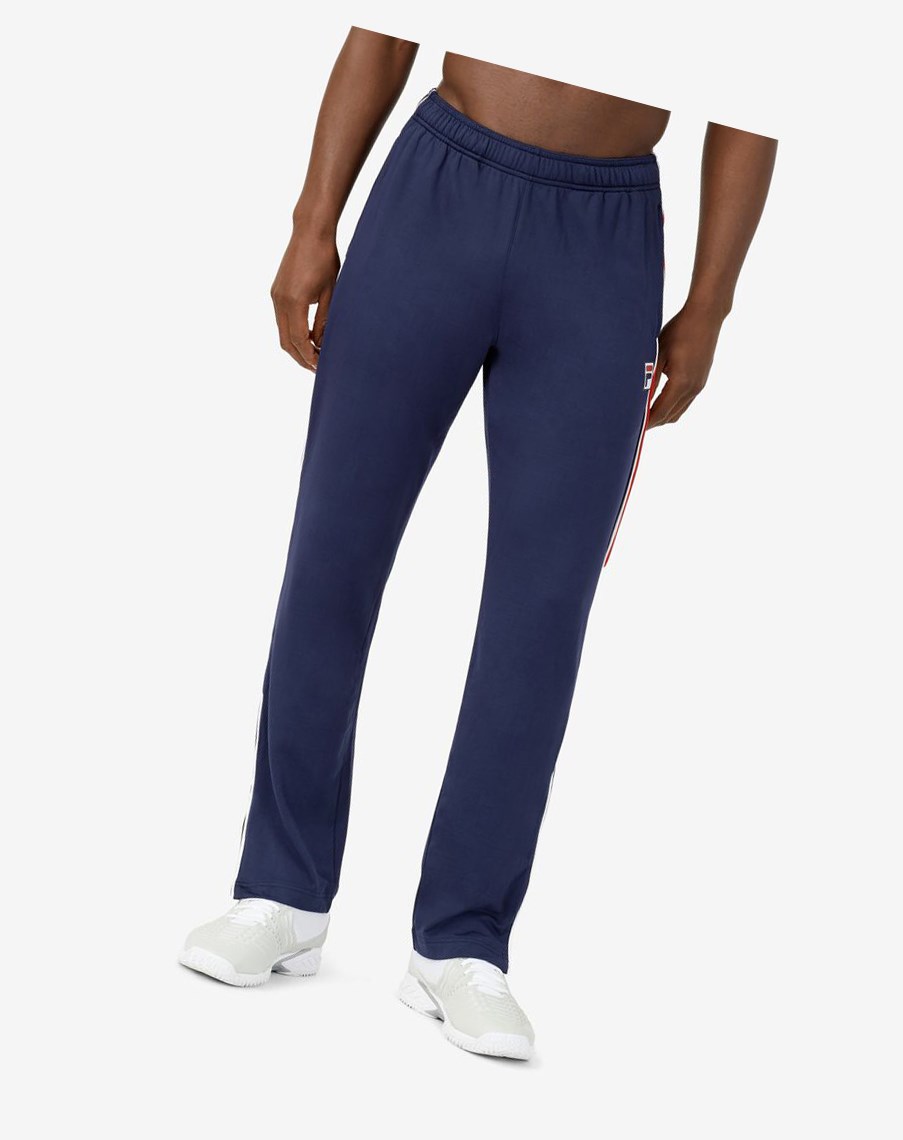 Fila Heritage Tenis Pant Azul Marino Blancas Rojas | 19VTEZUWK