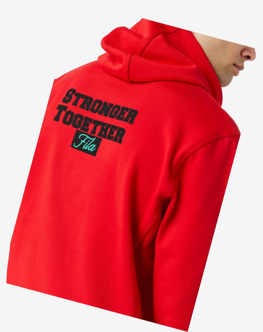 Fila Hunt Hoodie Rojas | 60UPQBIKZ