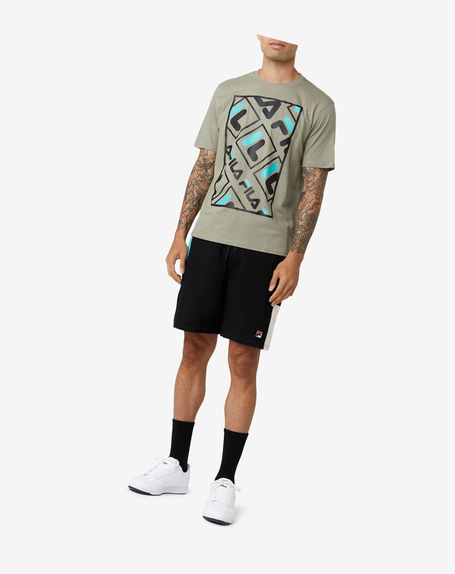Fila Jalen Tee Negras Azules Turquesa | 85TQGCSRN