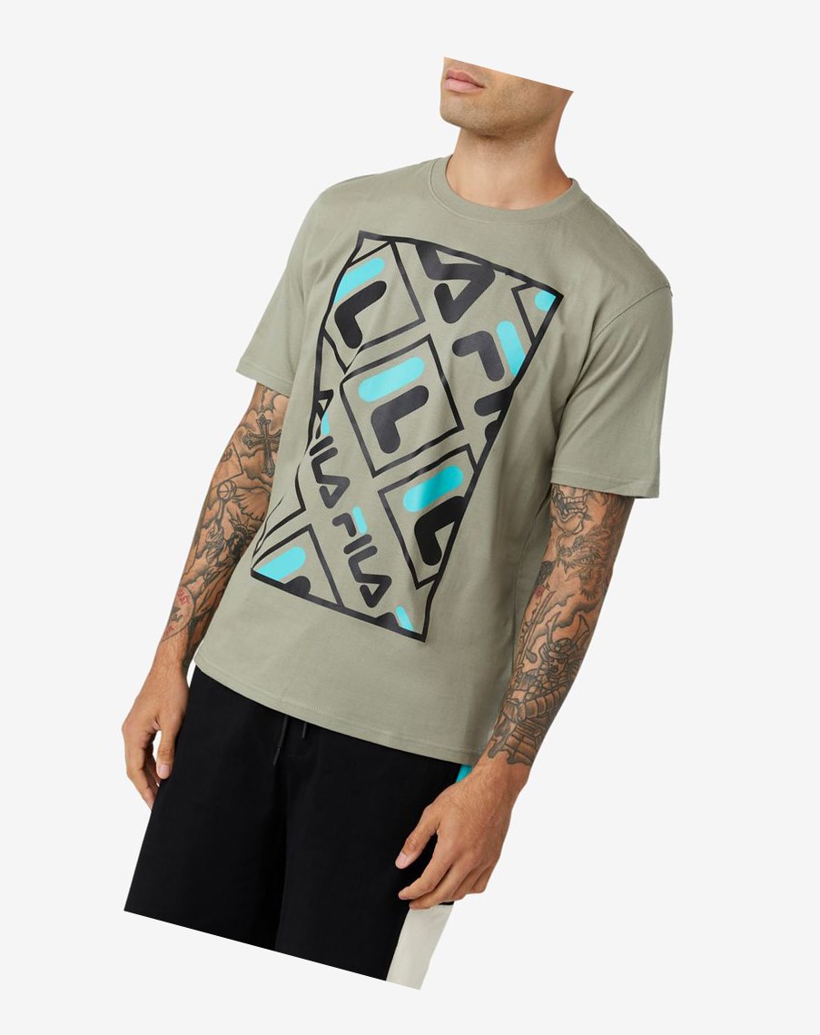 Fila Jalen Tee Negras Azules Turquesa | 85TQGCSRN