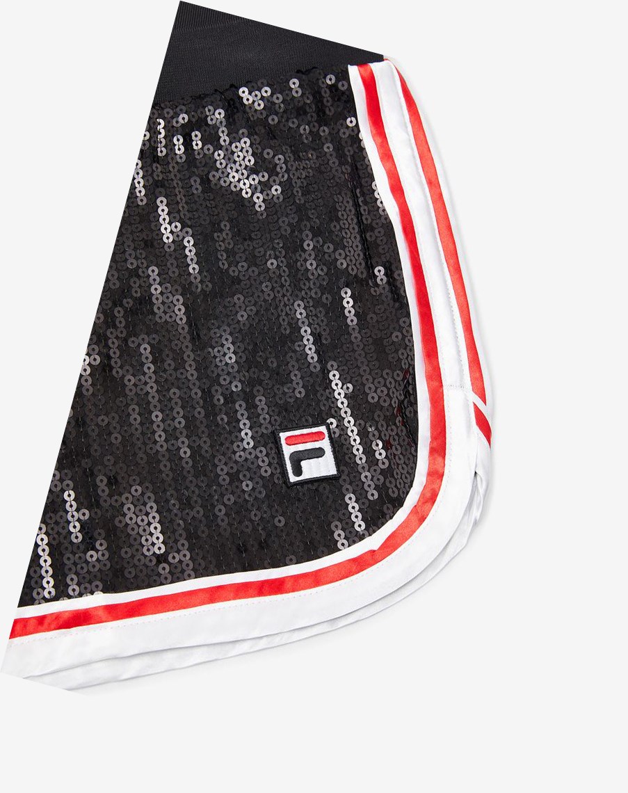 Fila Kachina Corta Negras Blancas Rojas | 76ULHRNYX