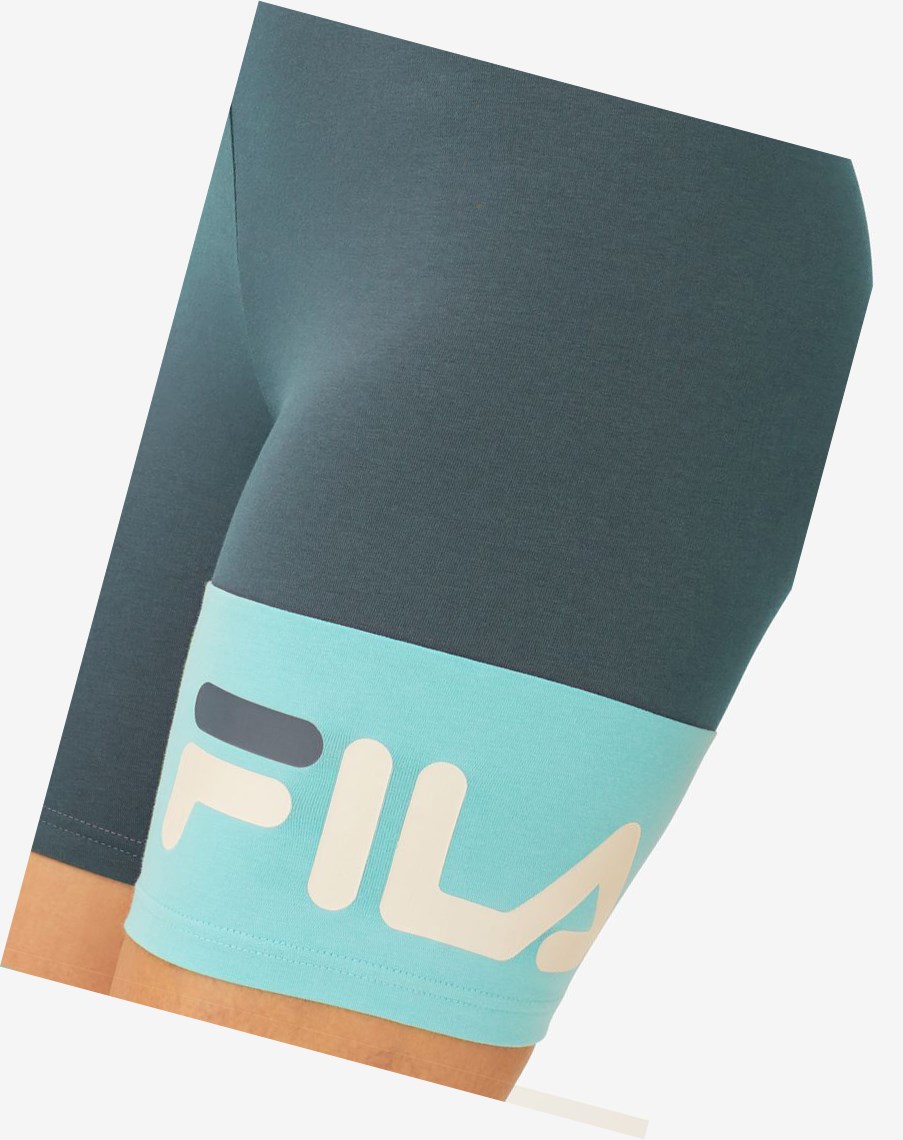 Fila Kaira Bike Shorts Azules Turquesa | 64ZJWPVIA