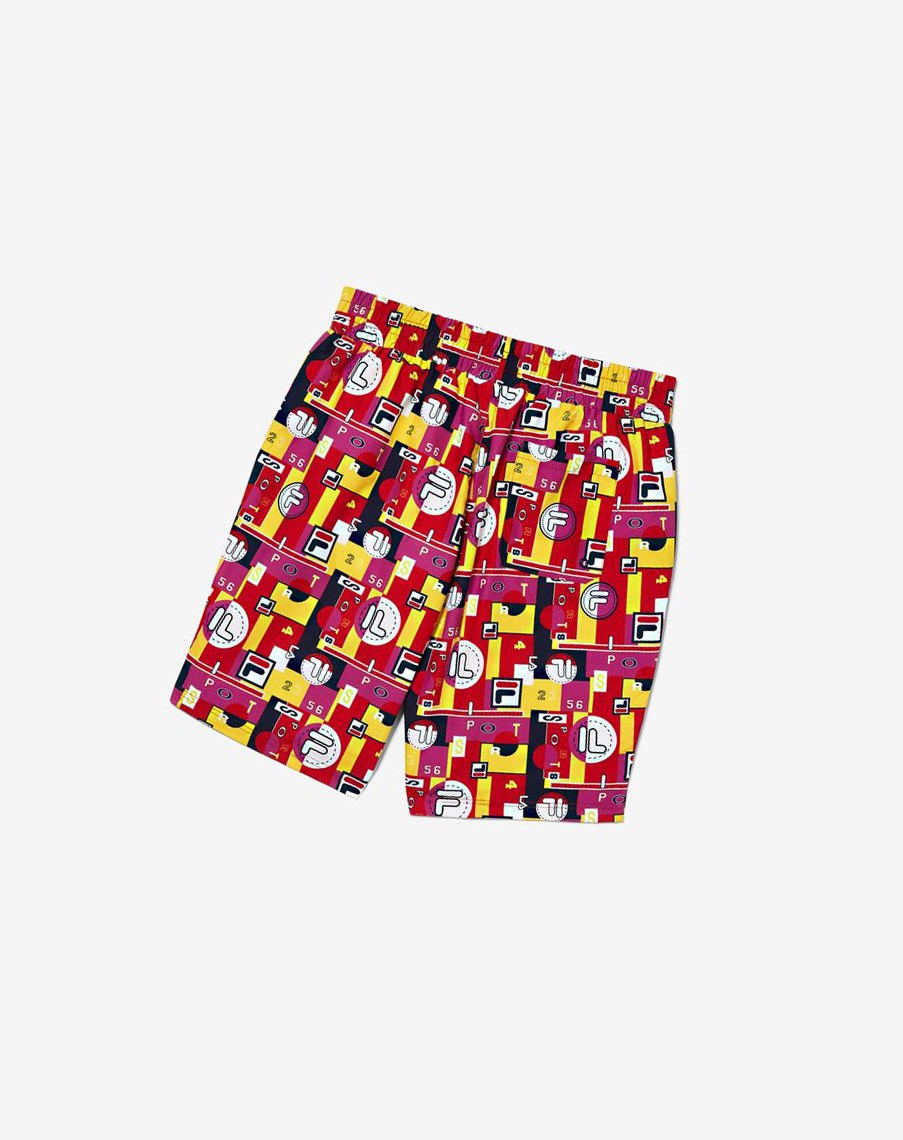 Fila Keme Printed Swim Corta Negras | 36YFMXLWB