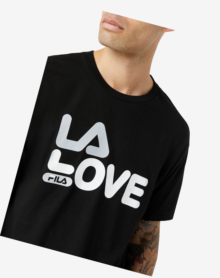 Fila La Love Tee Negras | 25XIMJGSP
