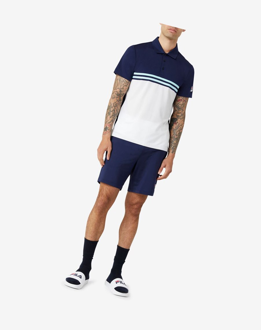 Fila Legends Corta Azul Marino Blancas | 96YPQTXNL
