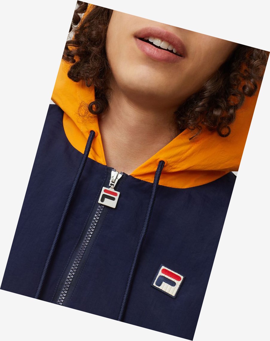 Fila Macker 2 Viento Jacket Peac/Cred/Flor | 72GDHNZSI
