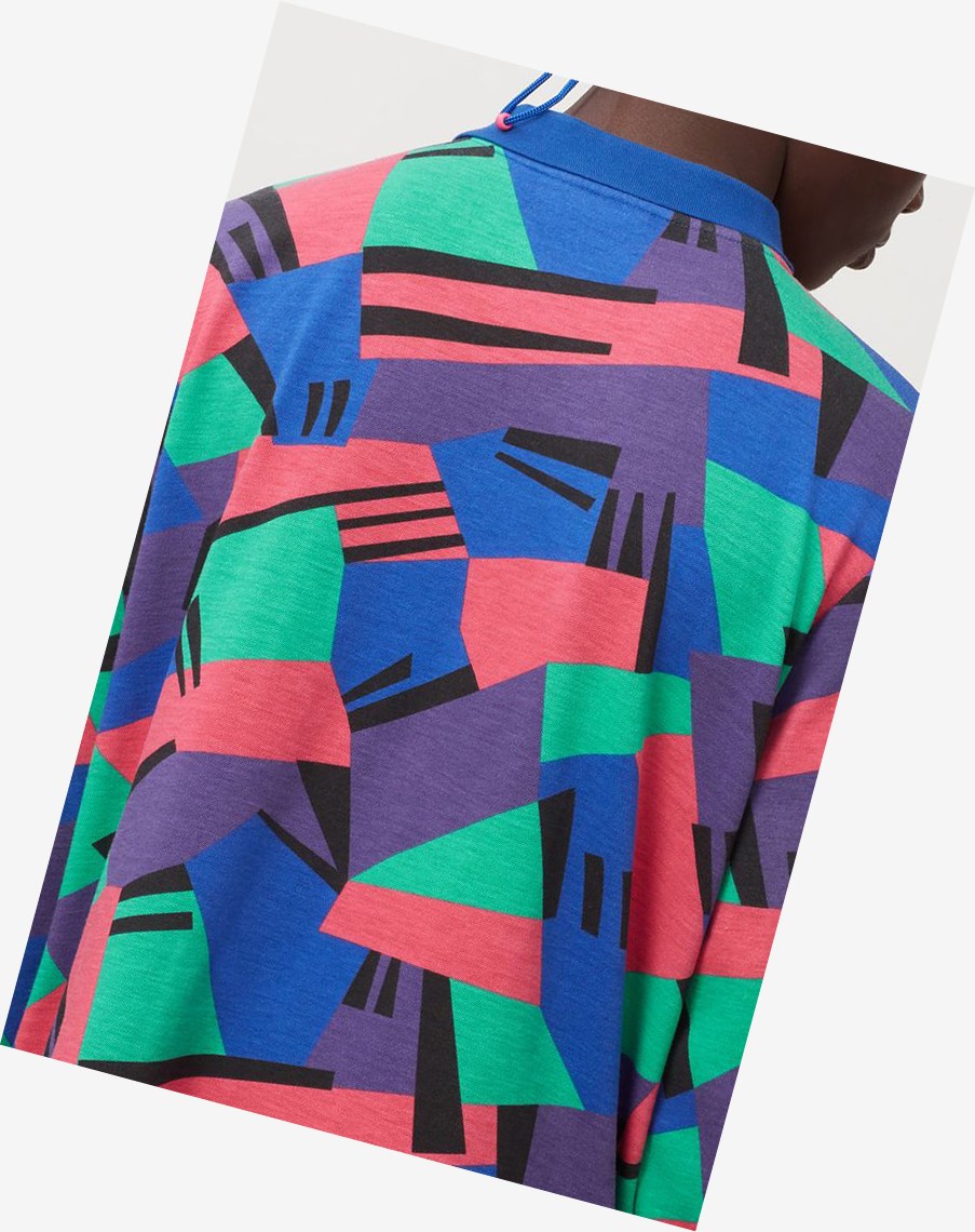 Fila Makalu Long Sleeve Polo Multicolor | 49KFTMXSA