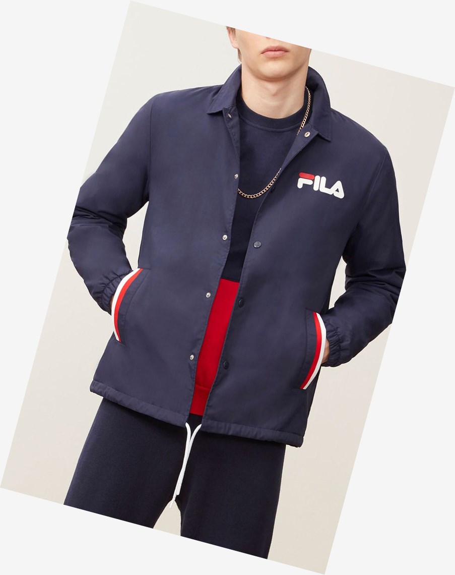 Fila Mateo Jacket Peacoat | 74DLJKXPT