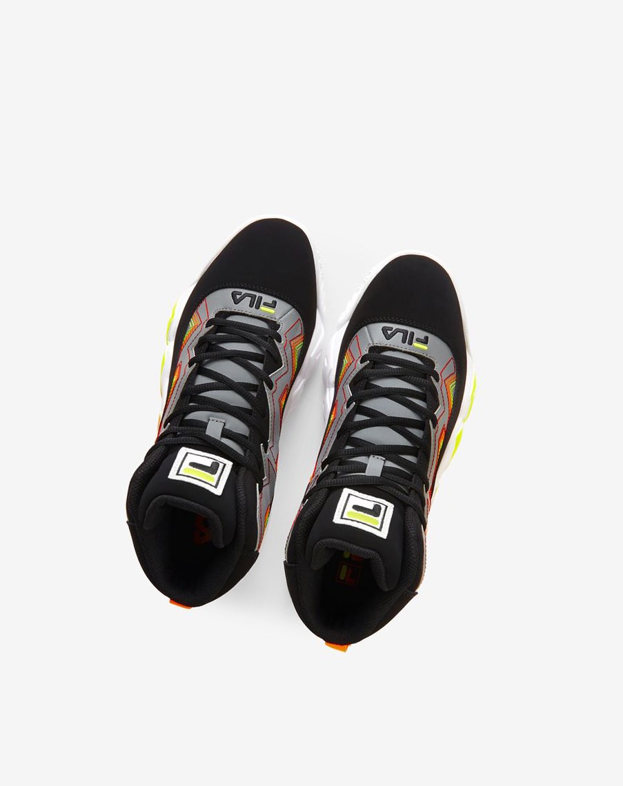 Fila Mb Stitch Sneakers Negras Naranjas | 65RJIKPNH