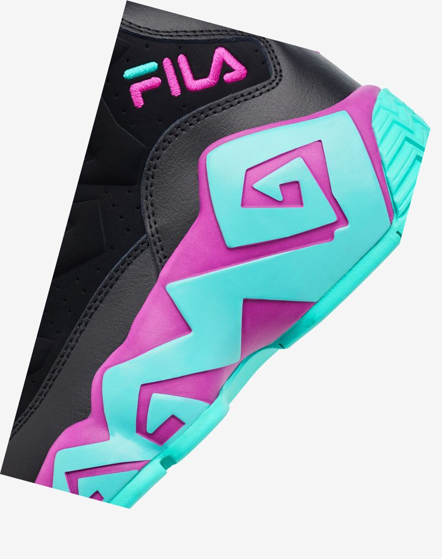 Fila Mb Tenis Shoes Negras Moradas Flores | 12KWDXIUZ