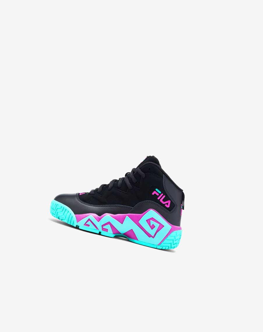 Fila Mb Tenis Shoes Negras Moradas Flores | 12KWDXIUZ