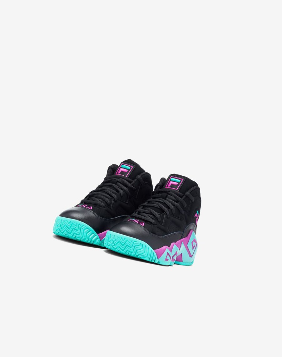 Fila Mb Tenis Shoes Negras Moradas Flores | 12KWDXIUZ