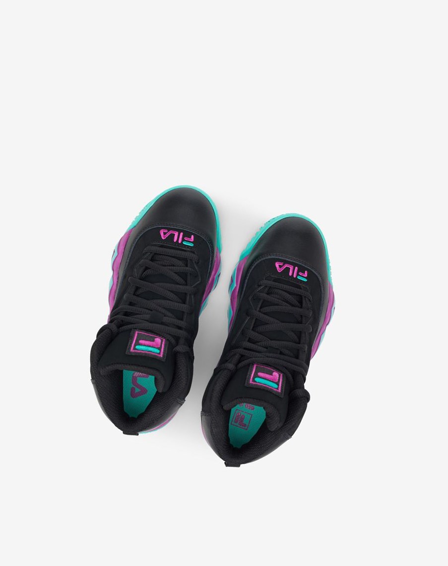 Fila Mb Tenis Shoes Negras Moradas Flores | 12KWDXIUZ