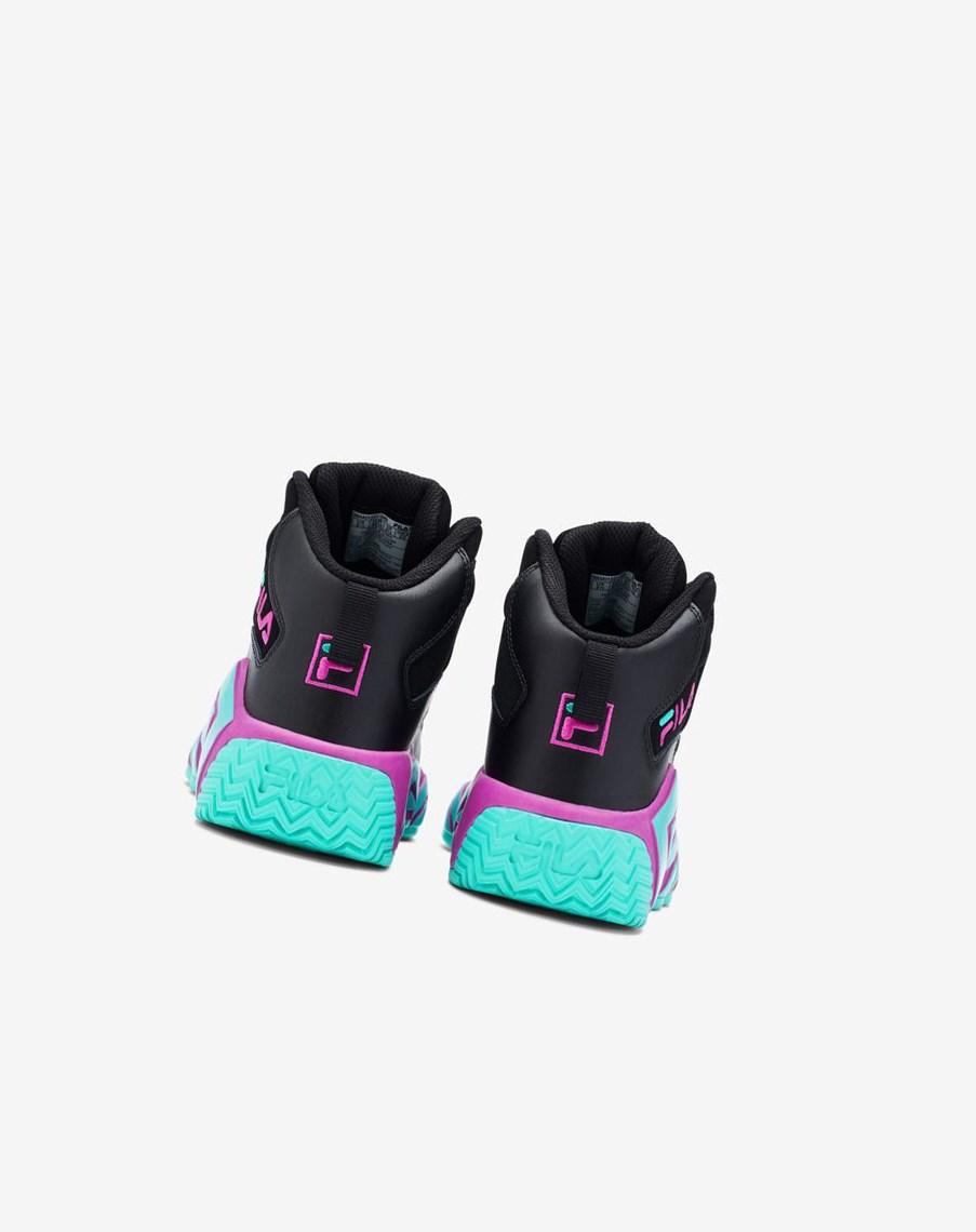 Fila Mb Tenis Shoes Negras Moradas Flores | 52RGAXIQN