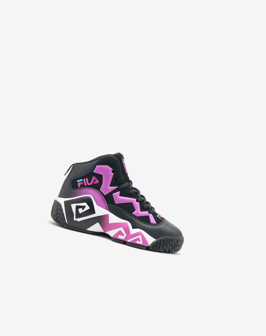Fila Mb Tenis Shoes Negras Moradas Flores Blancas | 61CQBGAJS