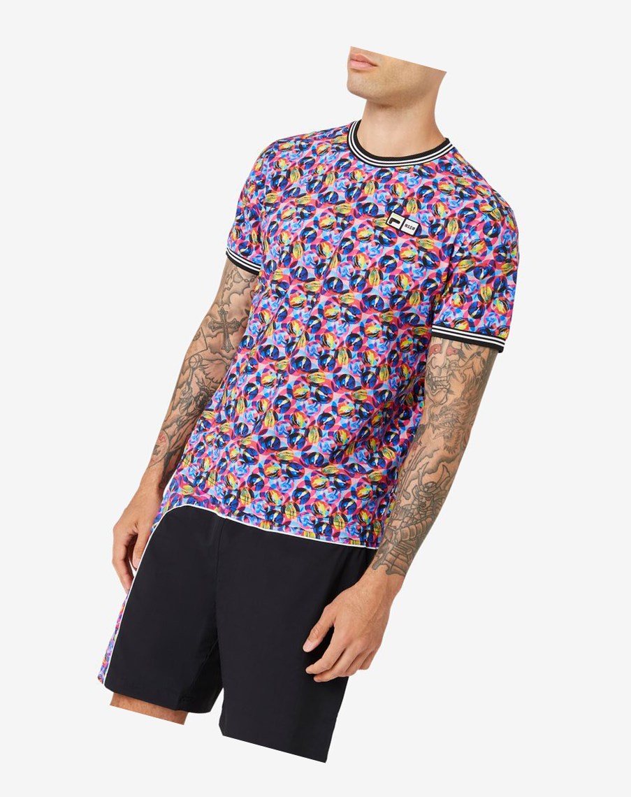 Fila Msgm X Fila Multi Colored Crew Rosas | 37EYQJVTD