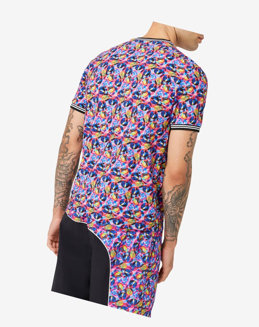 Fila Msgm X Fila Multi Colored Crew Rosas | 37EYQJVTD