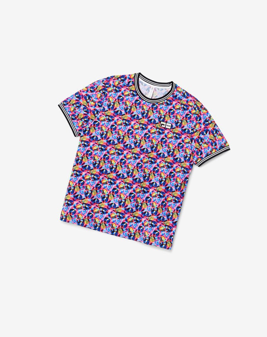 Fila Msgm X Fila Multi Colored Crew Rosas | 37EYQJVTD