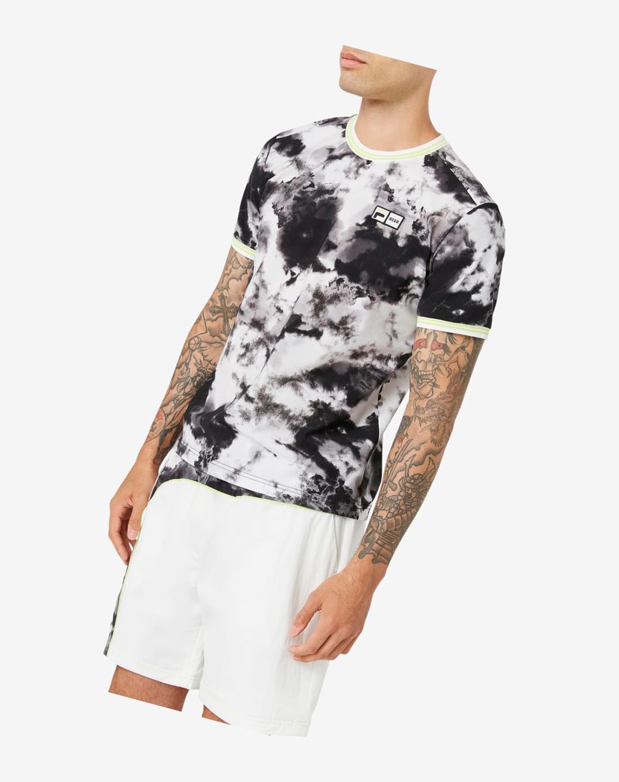 Fila Msgm X Fila Printed Performance Tee Negras | 54ARDHYLU
