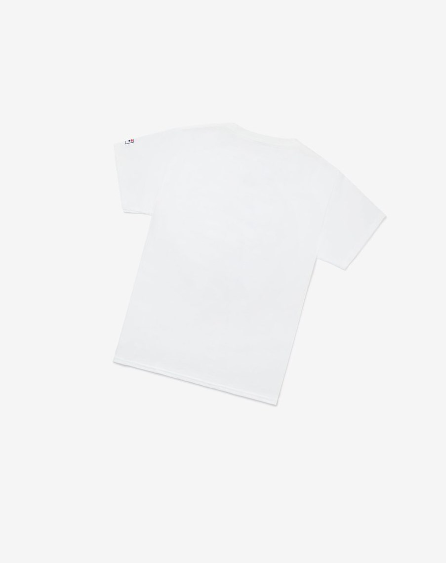 Fila Nyc Globe Tee Blancas | 60MZIDCEG