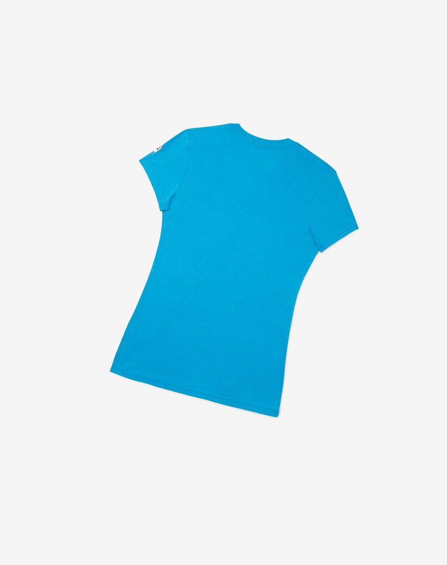 Fila Nyc Tenis Shimmer Tee Turquesa | 27UOMPRYH