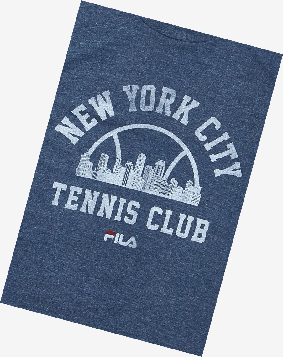 Fila Nyc Vintage Club Tee Azul Marino | 62DFYBPQI