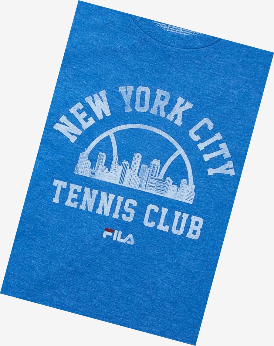 Fila Nyc Vintage Club Tee Azul Real | 15FOGIMKS