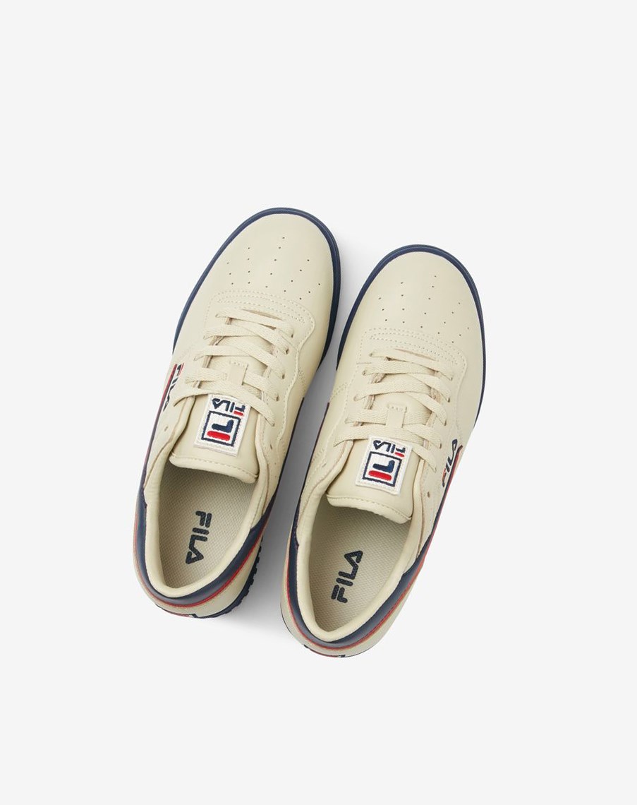 Fila Original Fitness Sneakers Creme Rojas | 80ZCOWIUE