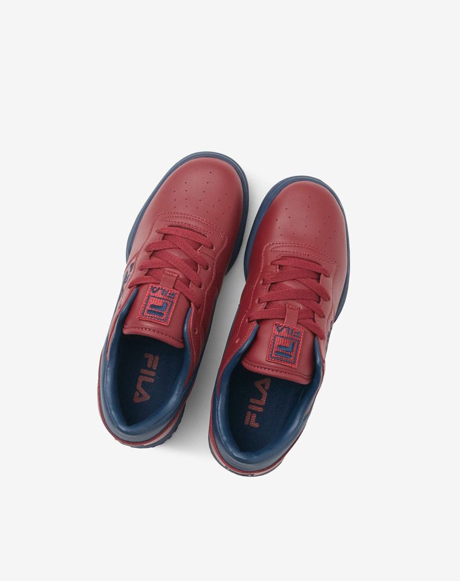 Fila Original Fitness Tenis Shoes Rojas Azul Marino Blancas | 91WARUJFB