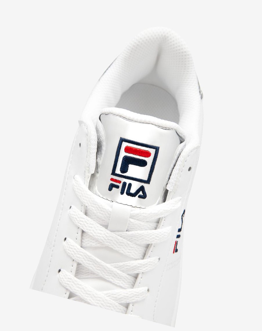 Fila Panache 19 Sneakers Wht/Msil/Fnvy | 40ZBWFMTG
