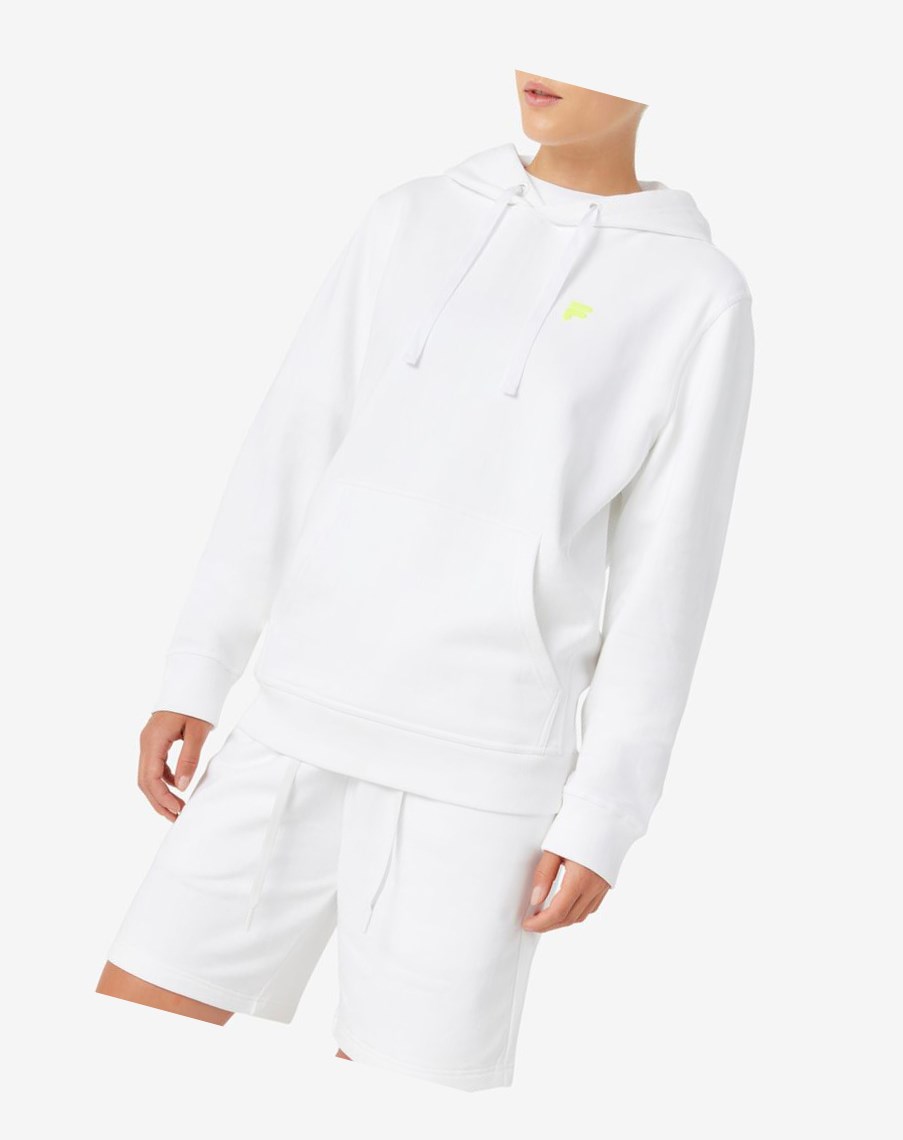 Fila Phoenix Hoodie Blancas Amarillo | 68TKHMDNP