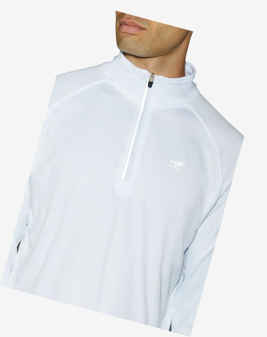 Fila Pickleball 1/4 Zip Blancas | 73FNJVSOZ