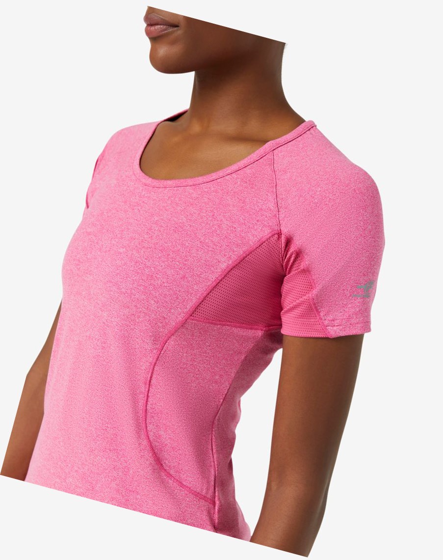 Fila Pickleball Corta Sleeve Top Rosas | 74RUPSABE