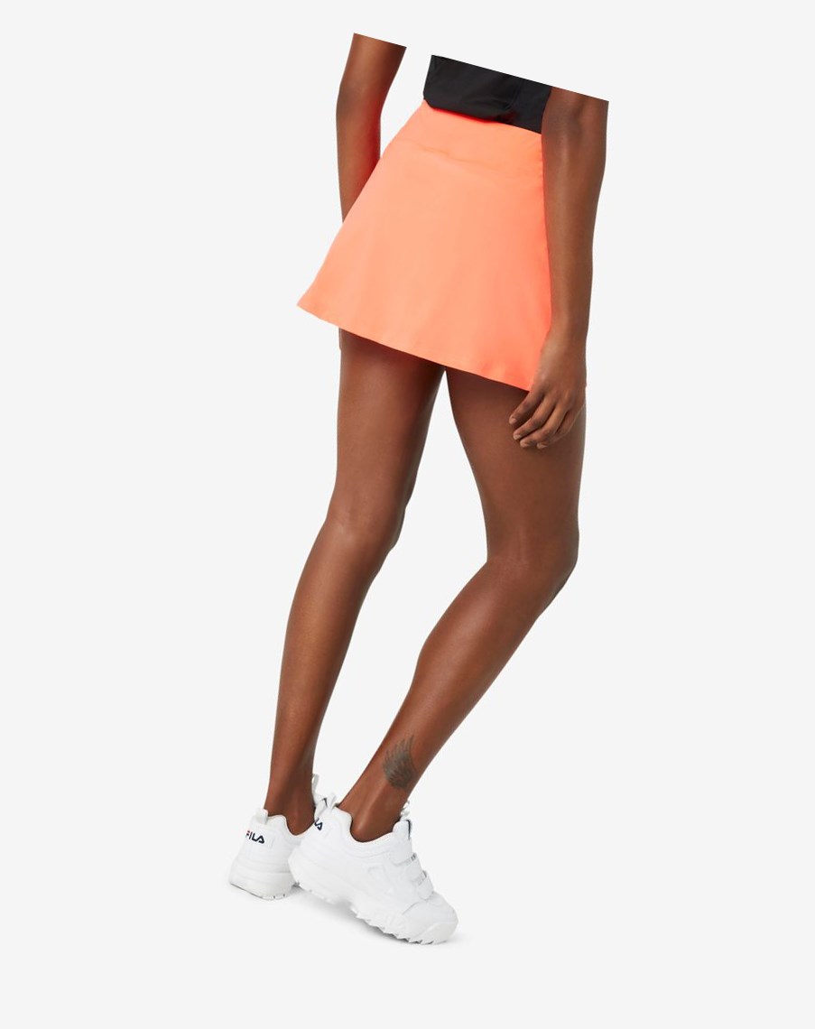 Fila Pickleball Flounce Skort Coral | 10OSWJNLK