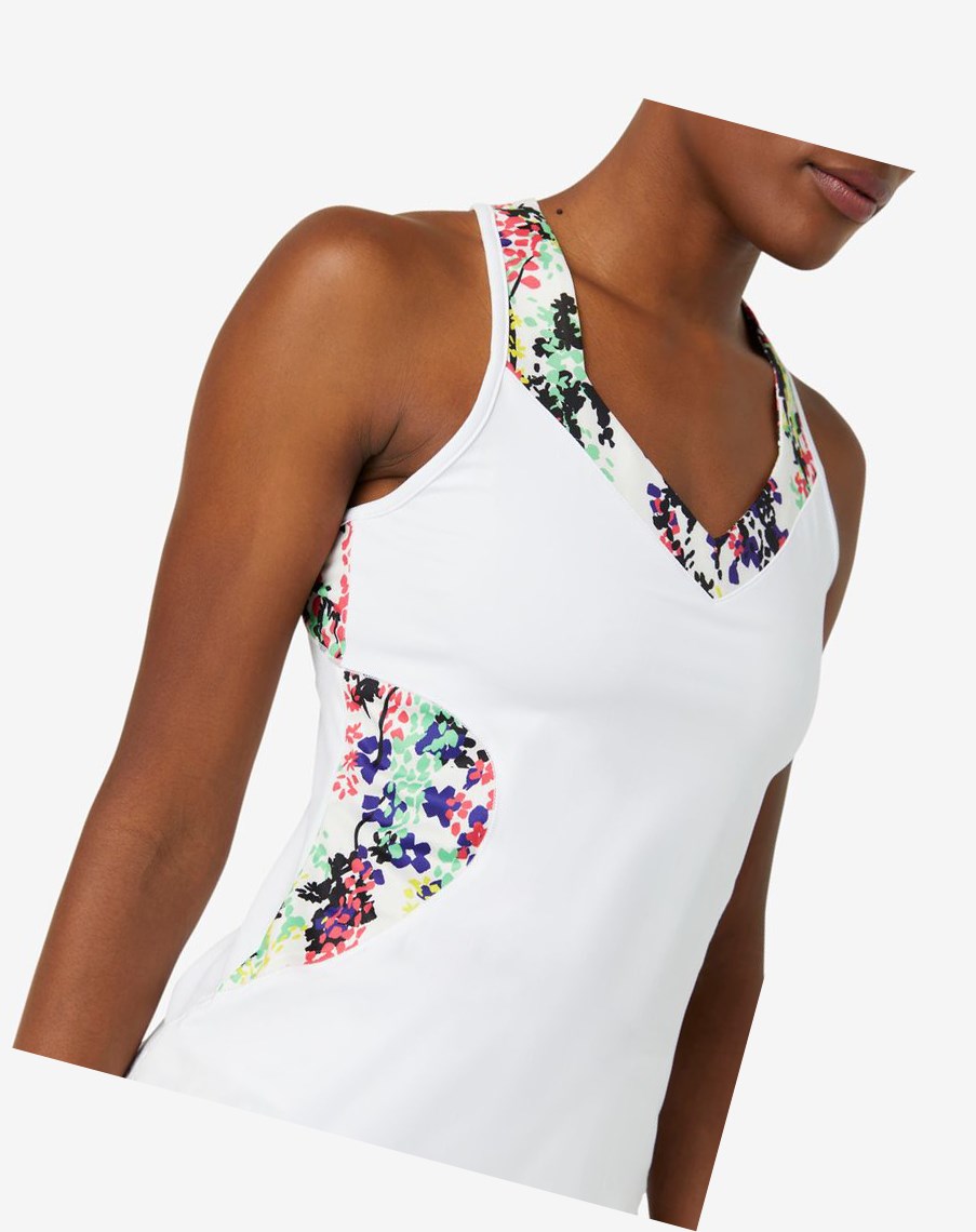 Fila Pickleball Halter Tank Multicolor Blancas | 38ICUGWZO