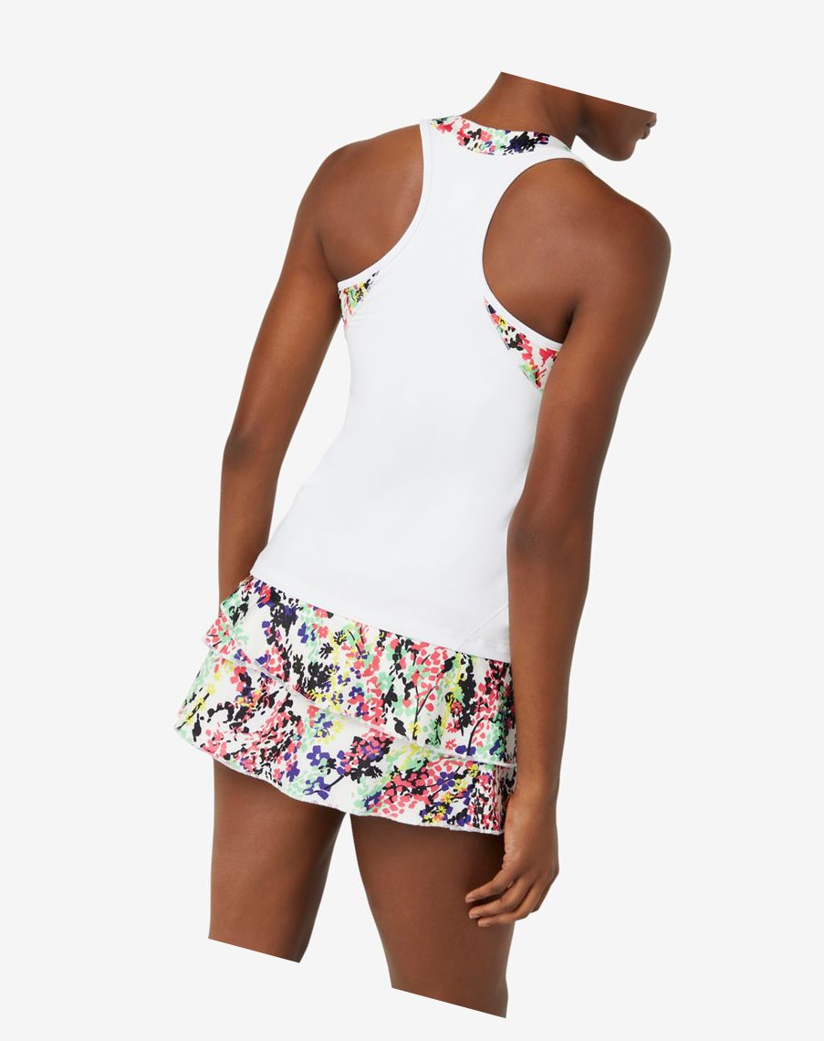 Fila Pickleball Halter Tank Multicolor Blancas | 38ICUGWZO