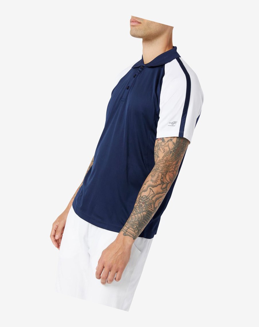Fila Pickleball Polo Azul Marino Blancas | 05RNXUOBP