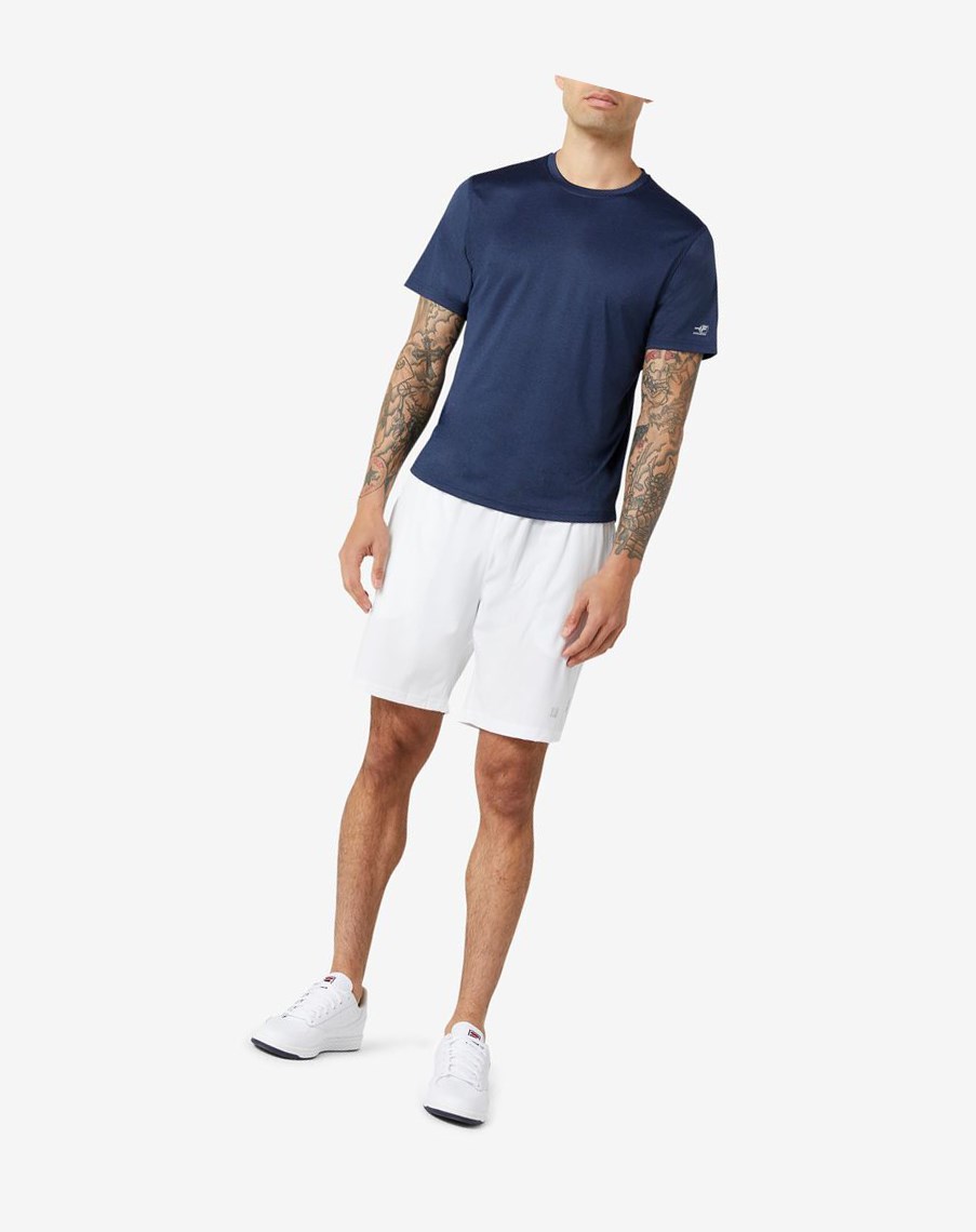 Fila Pickleball Scallop Hem Crew Azul Marino | 08GFZCEKL