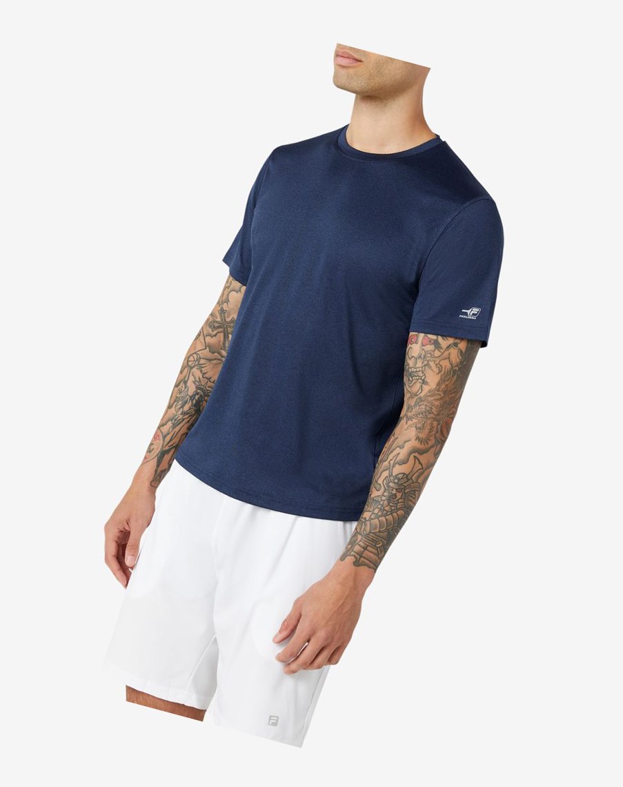 Fila Pickleball Scallop Hem Crew Azul Marino | 21WFSUOHB