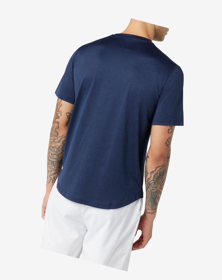 Fila Pickleball Scallop Hem Crew Azul Marino | 21WFSUOHB