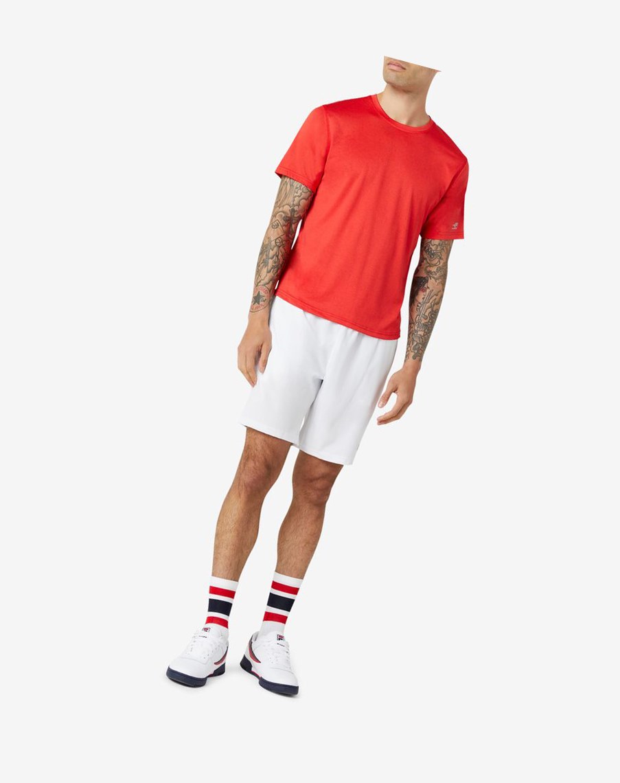 Fila Pickleball Scallop Hem Crew Rojas | 98OEITMAZ