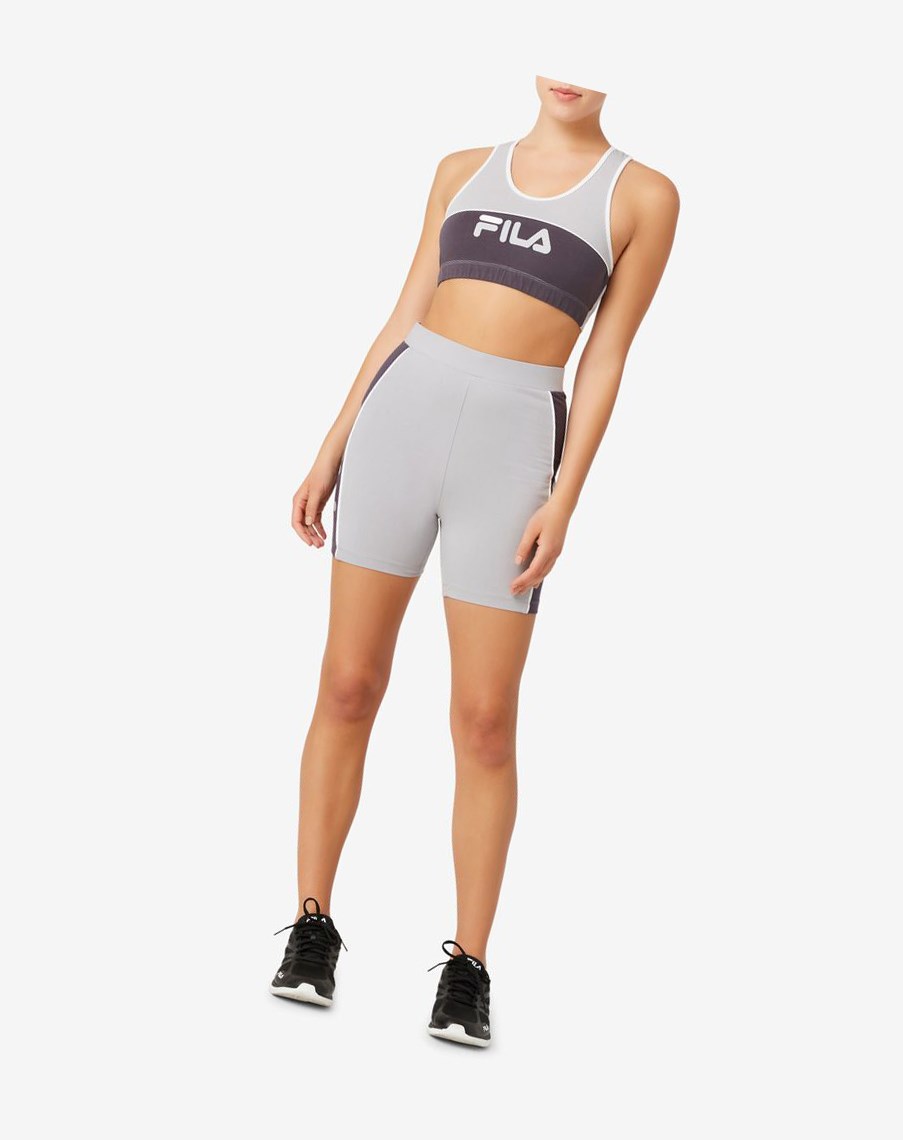 Fila Poesia Bra Top Plateadas Blancas | 29UZANESQ