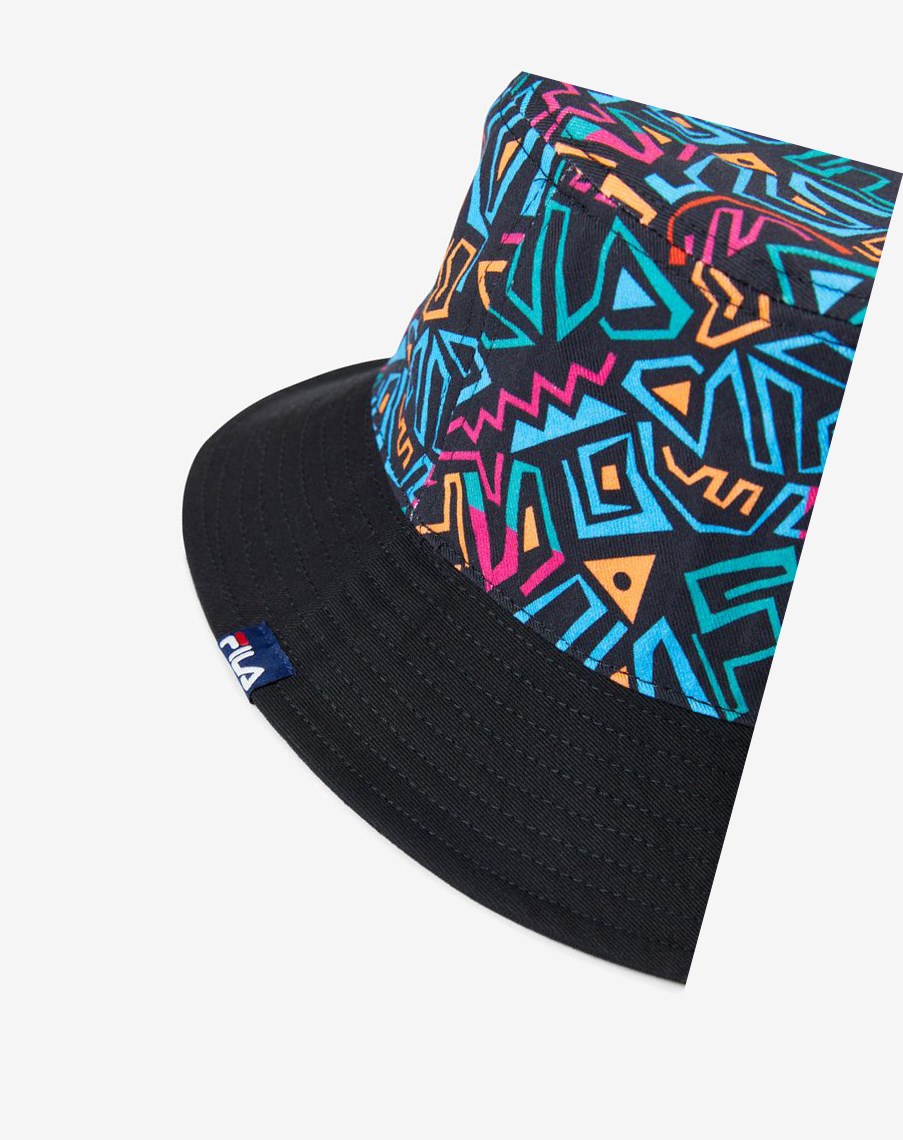 Fila Printed Twill Bucket Hat Negras | 43IBPLQOH