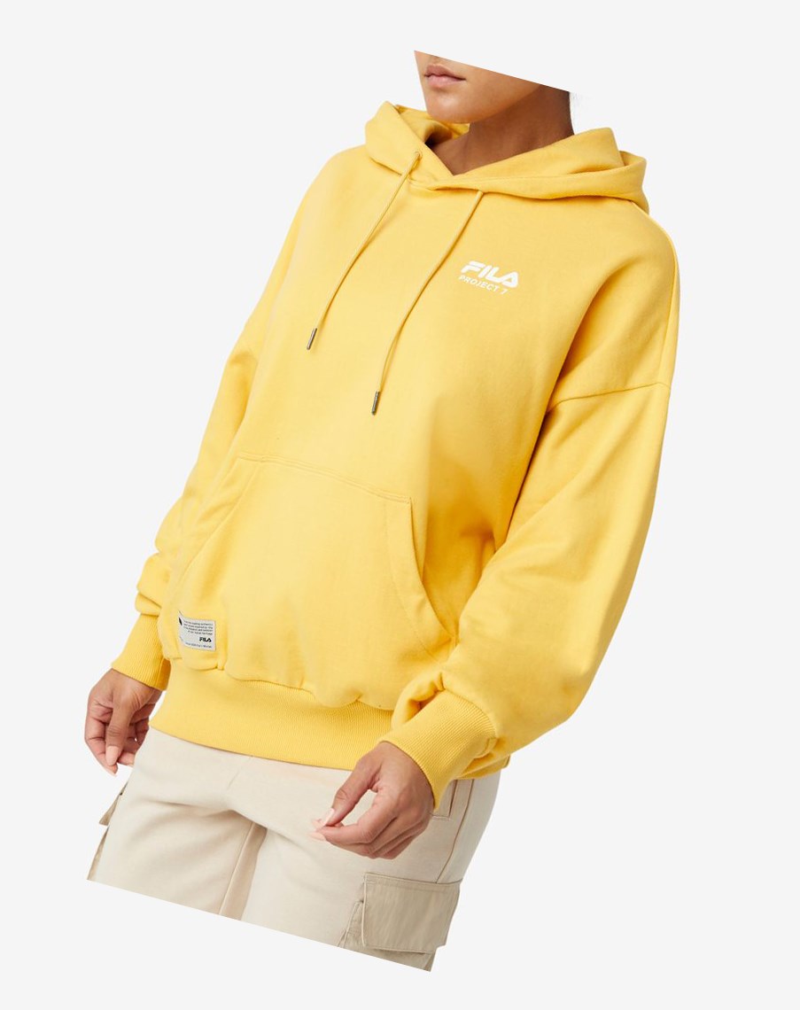Fila Project 7 Hoodie Moutarde | 45XEBUFHJ