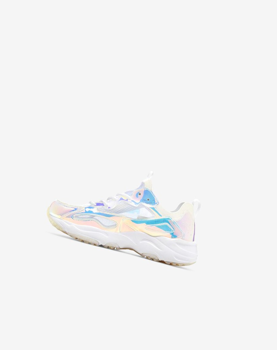 Fila Ray Tracer Iridescent Sneakers Blancas Blancas | 72ZFADSPL