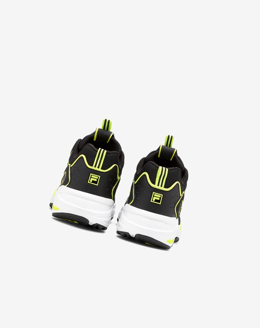 Fila Ray Tracer Neon Sneakers Blk/Sfty/Wht | 96DYCILBK